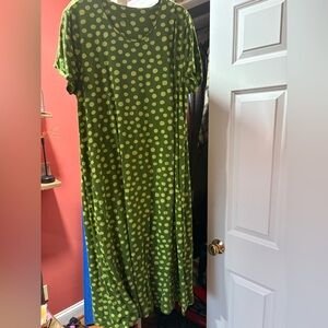 Green Polka Dot Dress Gudrun Sjoden